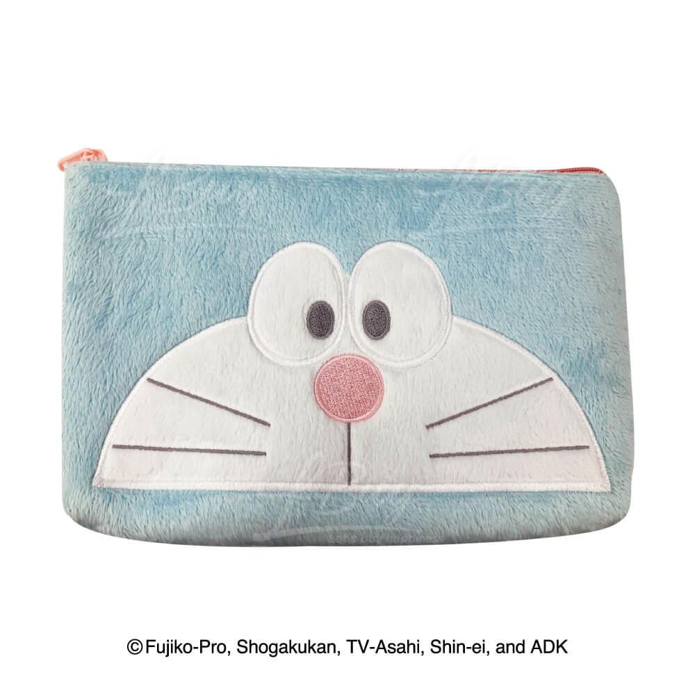 Doraemon Wakuwaku Sky Park｜Ding Dong• Doraemon Sky Park pink color series🩵 cosmetic bag