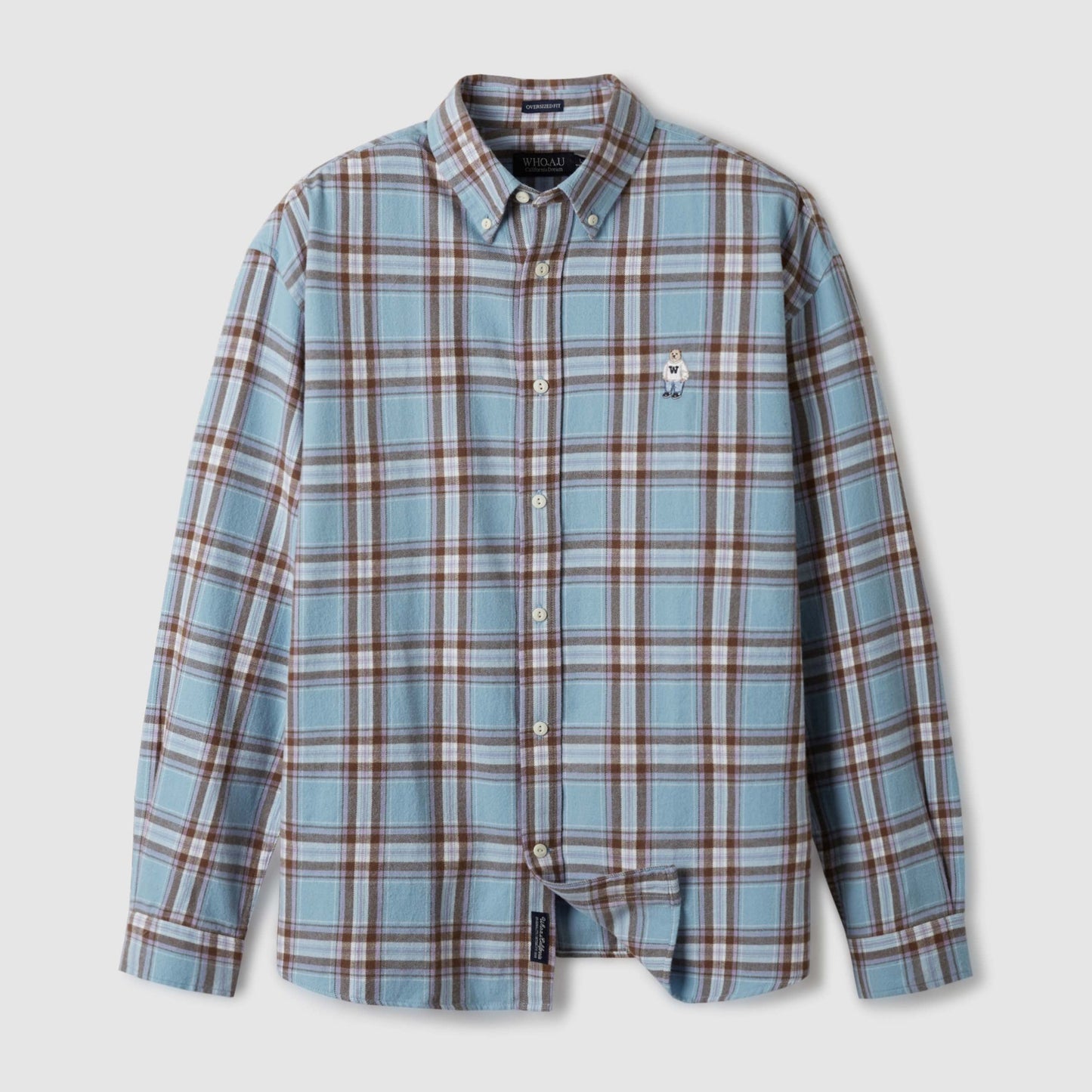 韓國 🇰🇷 WHO.A.U Steve unisex Flannel checkered pattern Shirts 男女 格仔恤衫｜3 color patterns