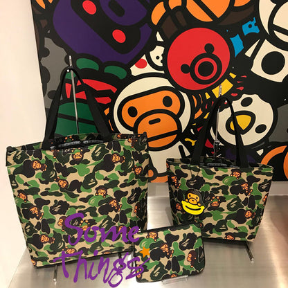 日本品牌A BATHING APE | BABY MILO | ABC Camo Milo | 迷彩小手提袋 Eco Small Tote Bag【現貨】