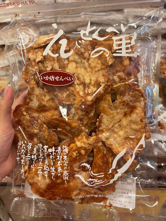 日本 名古屋蝦片 老舖 蝦仙貝の里 蝦餅｜烤魷魚乾仙貝80g