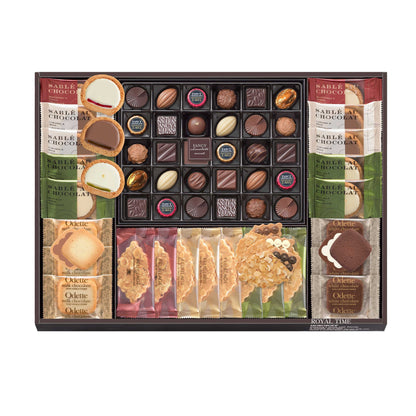 日本 Morozoff Royal Time 綜合禮盒｜朱古力、薄脆片、朱古力餡餅 【 店舖限定☆ 冬限定 】