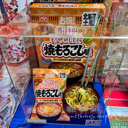 日本 Nissin 日清食品 Cup Noodle 燒粟米醬油味 4食入｜北海道限定