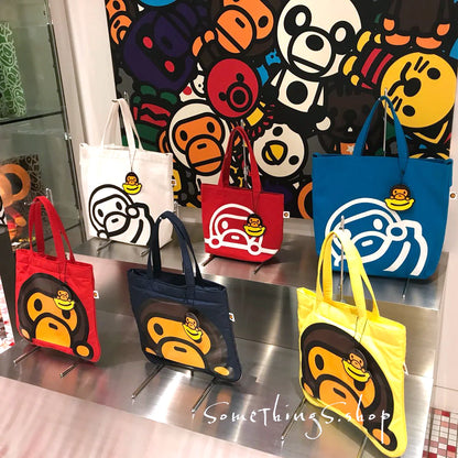 日本品牌 BAPE | BABY MILO | 小號拉鍊手提袋 small Tote bag with zipper【現貨】