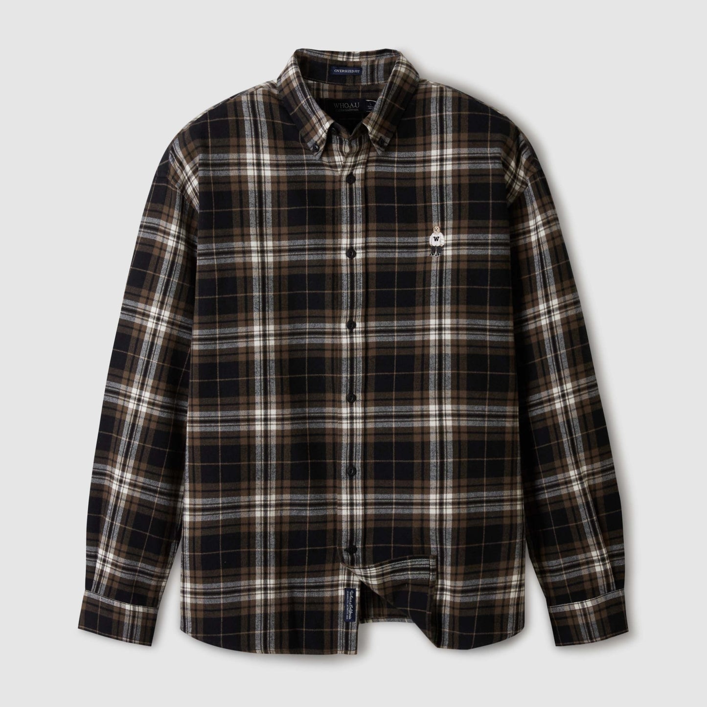 韓國 🇰🇷 WHO.A.U Steve unisex Flannel checkered pattern Shirts 男女 格仔恤衫｜3 color patterns