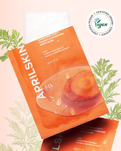 韓國🇰🇷 APRILSKIN 胡蘿蔔素 IPMP 舒緩保濕面膜 10片