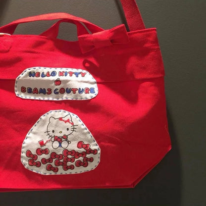 日本限量版 BEAMS COUTURE x HELLO KITTY 手工縫製包包 手提包 單肩包 ｜Limited Edition ｜2way handmade bag