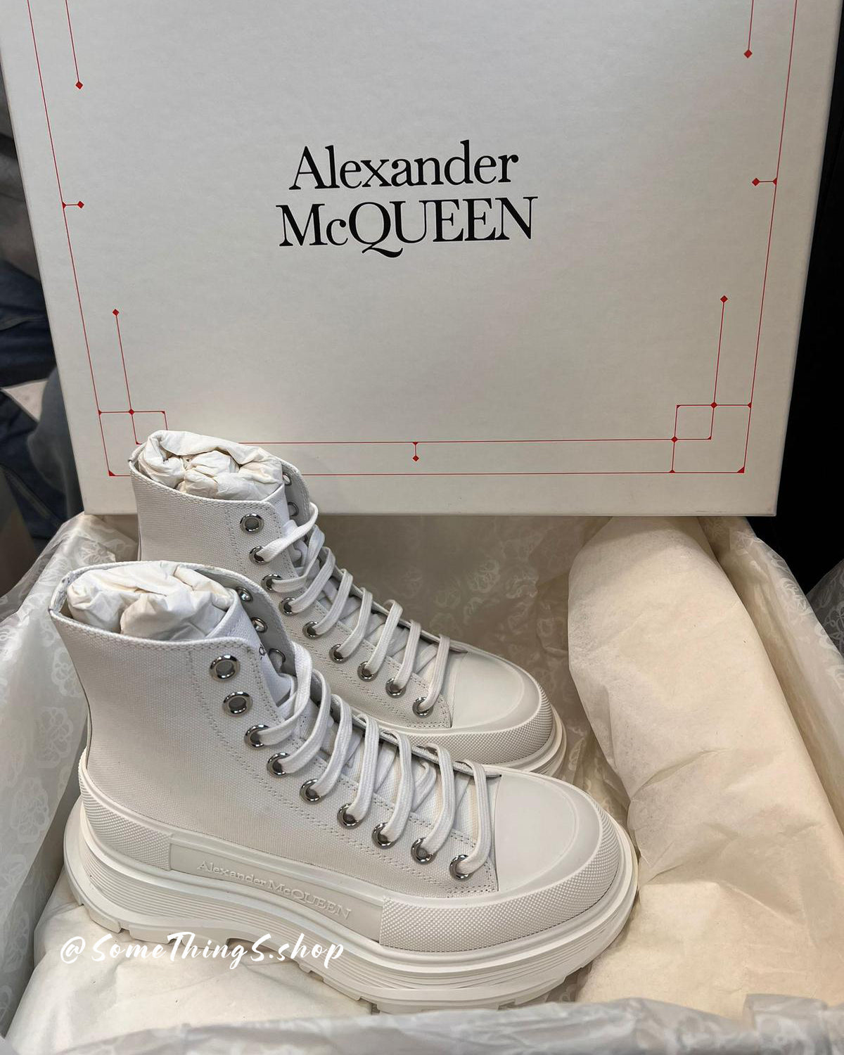 快閃⚡ Alexander McQueen Sales 💥 Tread Slick high-top sneakers