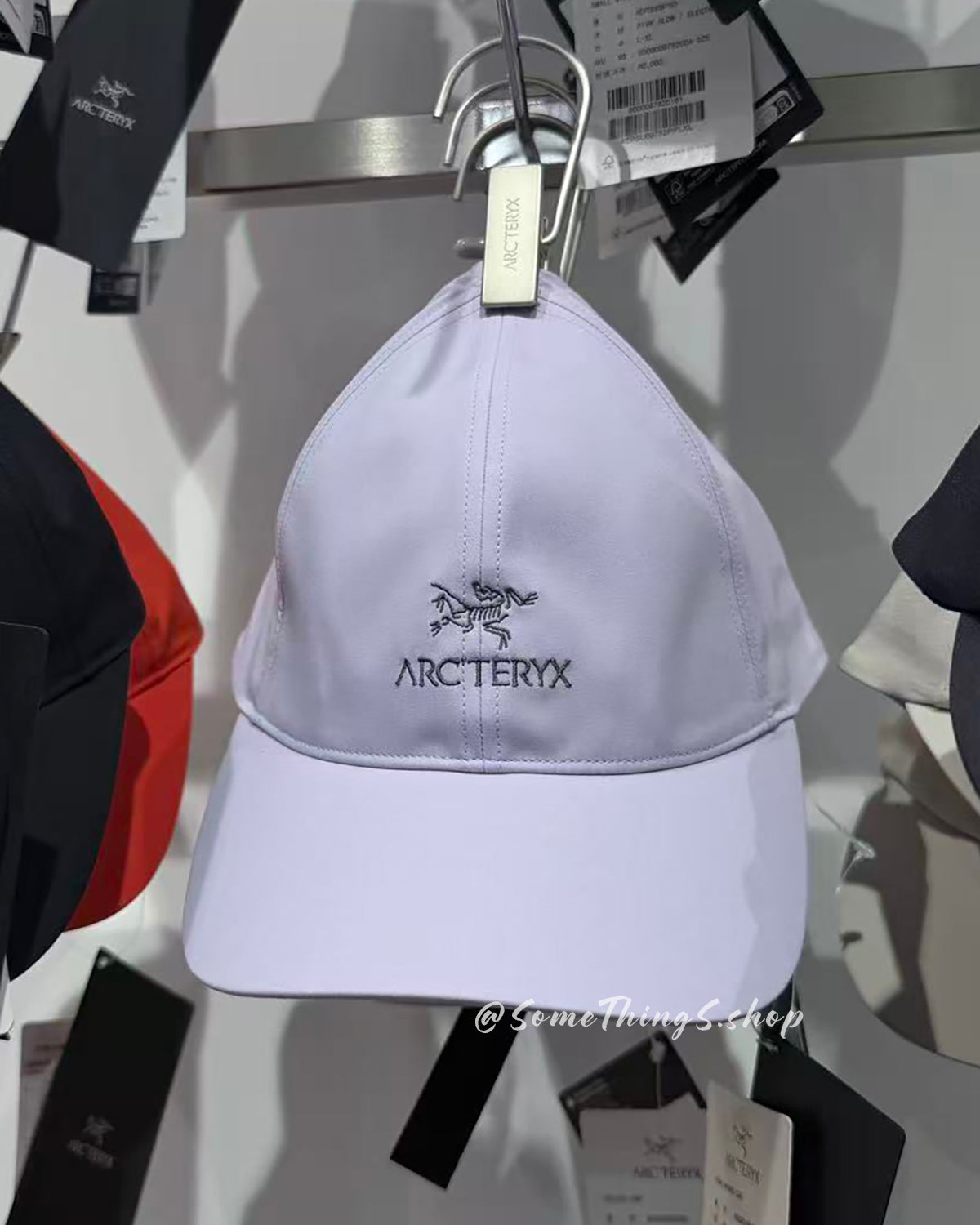 韓國代購🇰🇷 Arc'teryx 始祖鳥 Bird Word Cap 棒球帽｜24K Black 黑金 • Arctic Silk 絹絲白 • Aster 淺紫色