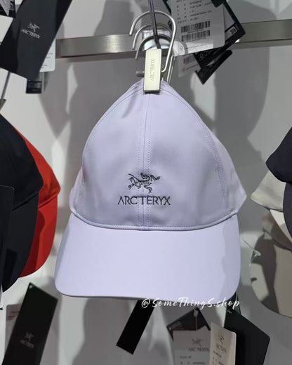韓國代購🇰🇷 Arc'teryx 始祖鳥 Bird Word Cap 棒球帽｜24K Black 黑金 • Arctic Silk 絹絲白 • Aster 淺紫色