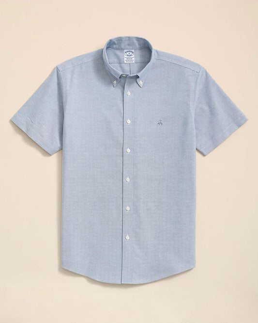 🇯🇵 日本入荷｜Brooks Brothers 經典 Oxford GF Logo 彈性短袖 Casual Shirt (Regular Fit)