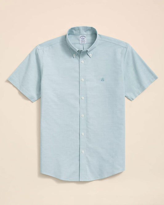 🇯🇵 日本入荷｜Brooks Brothers 經典 Oxford GF Logo 彈性短袖 Casual Shirt (Regular Fit)
