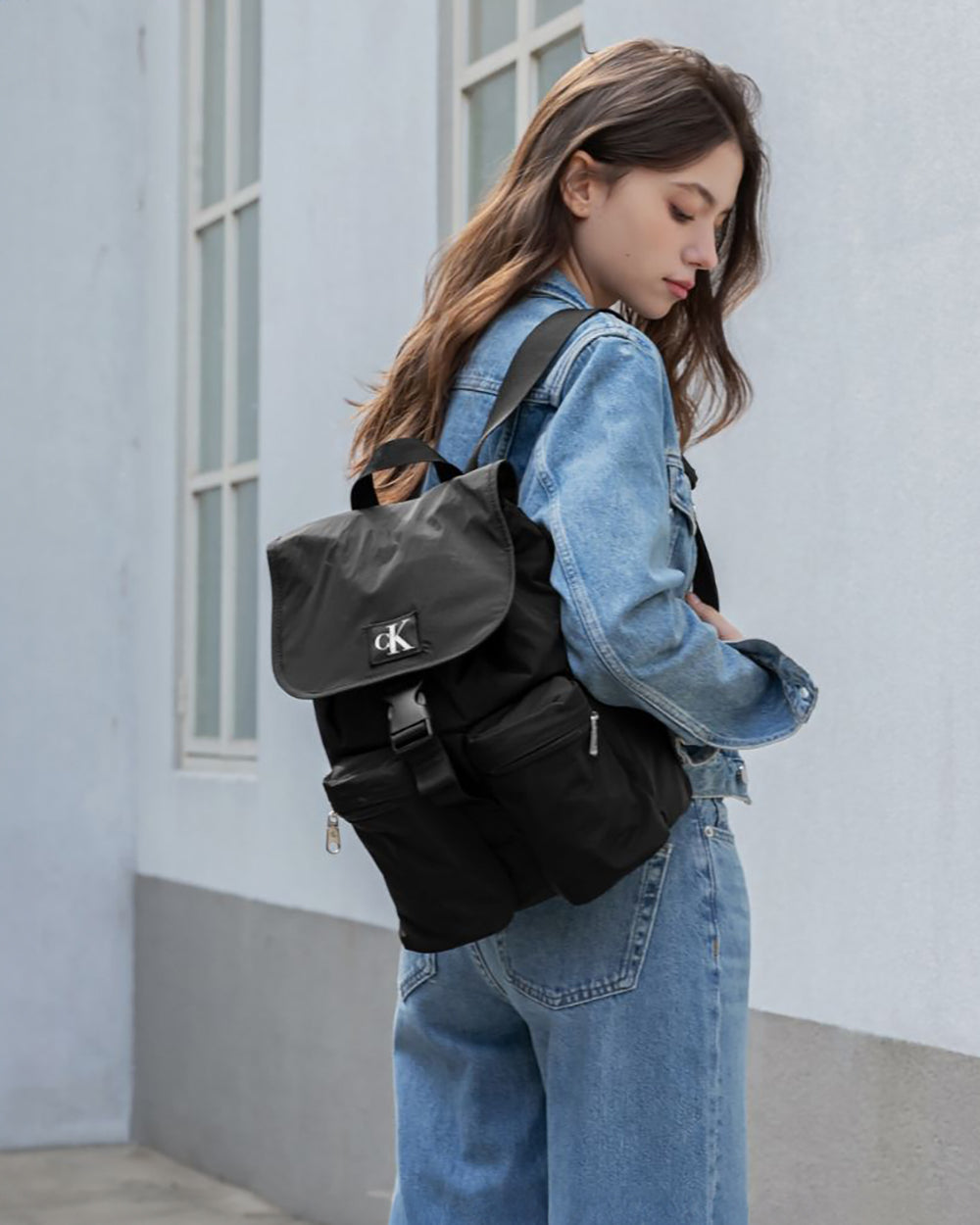 韓國 🇰🇷 Calvin Klein JEANS CKJ City women Nylon iPad / MacBook Backpack ‼️ 限時 Sale ‼️