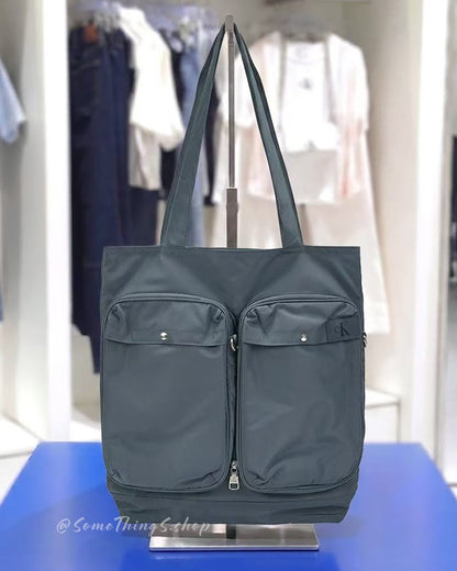 韓國 Outlet 特價 🇰🇷 Calvin Klein Jeans (CKJ) Packable Helmet 2-way Bag 折疊 尼龍 行李收納袋