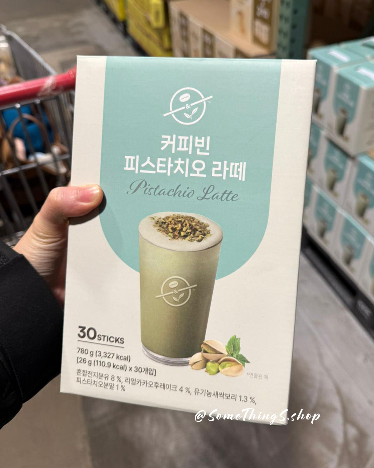 [ 韓國 Costco ] Coffee Bean Pistachio Latte 開心果拿鐵 沖包 26g x 30 sticks/盒
