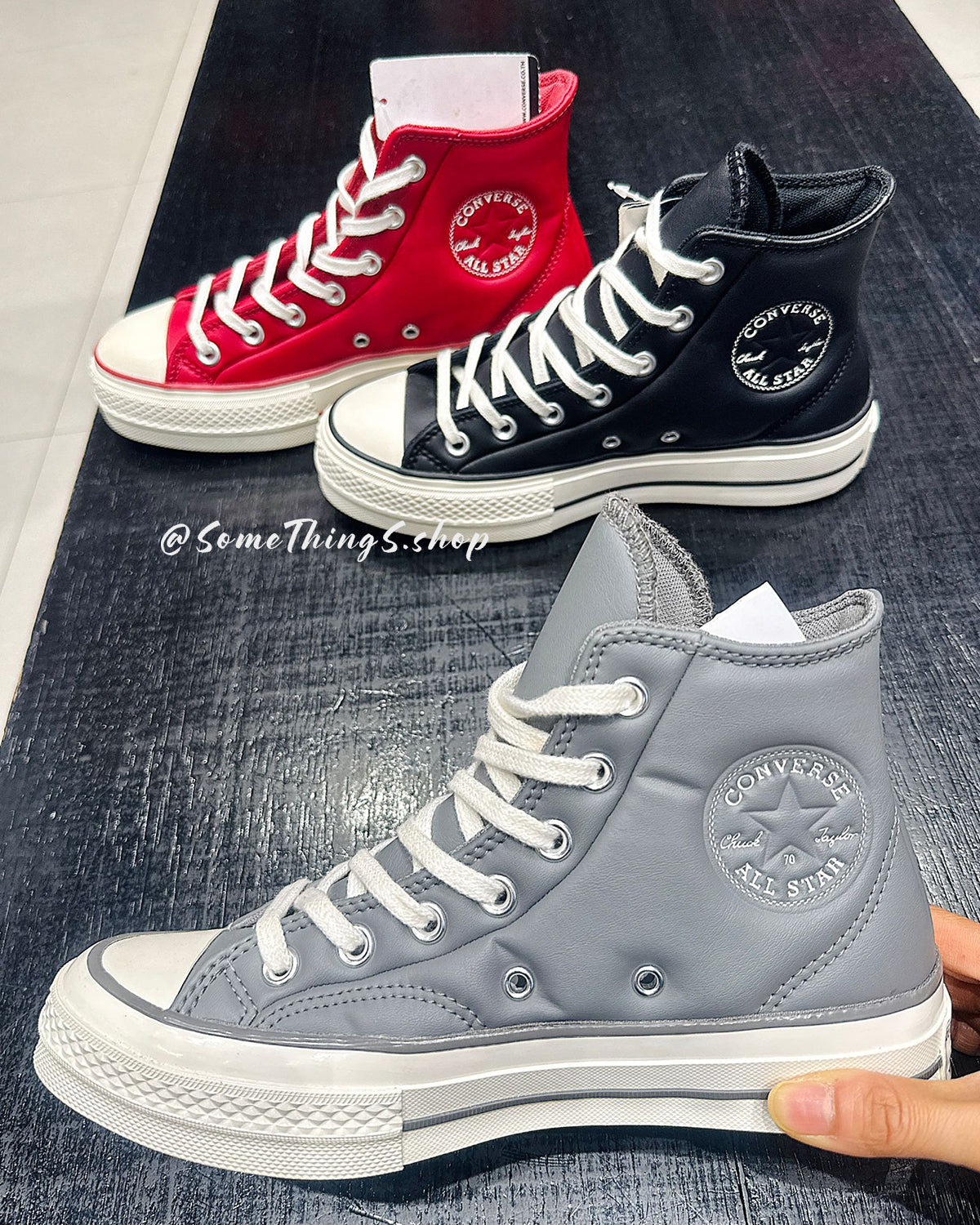 2026 新春快閃 🇹🇭 泰國Outlet 代購｜Converse Chuck Taylor All Star leather high-top sneakers 仿皮 高筒帆布鞋