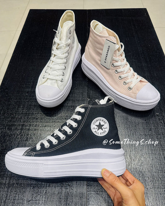 2026 新春快閃 🇹🇭 泰國Outlet 代購｜Converse Chuck Taylor All Star Move 高筒 增高厚底帆布鞋