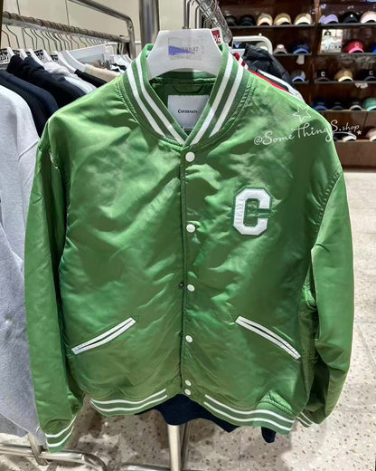 韓國 🇰🇷 COVERNAT C Logo Varsity Jacket｜經典 C Logo 復古棒球外套
