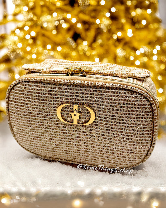 DIOR Beauty Holiday 2025 Gold makeup Pouch 化妝袋 ★聖誕限定★