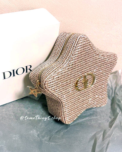 DIOR Beauty Holiday 2025 Star Pouch 金色星形化妝袋 ★聖誕限定★