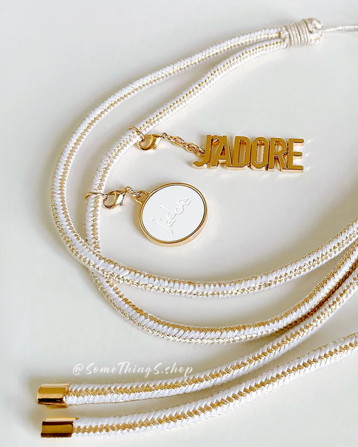 （ Limited Edition ）DIOR J'Adore Phone Strap 金色手機繩｜香水專櫃滿額禮品