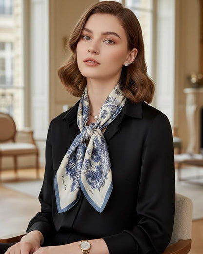 Christian Dior Women’s Butterfly Around The World silk scarf 小方絲巾｜附 Dior禮盒 + 紙袋