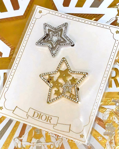 Dior Star Wish Hair Clip 星願髮夾 一對（無盒）