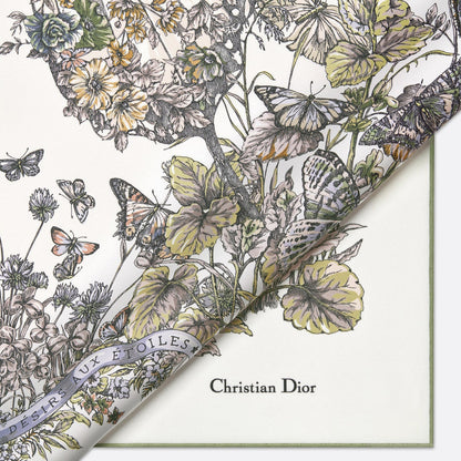 Christian Dior Women’s Butterfly Around The World silk scarf 小方絲巾｜附 Dior禮盒 + 紙袋