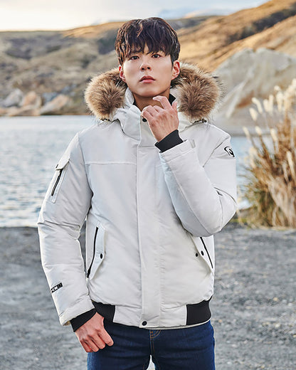 韓國 🇰🇷 Eider STOOKY Unisex Short Goose Down Jacket 80%鵝絨 連毛帽 羽絨外套