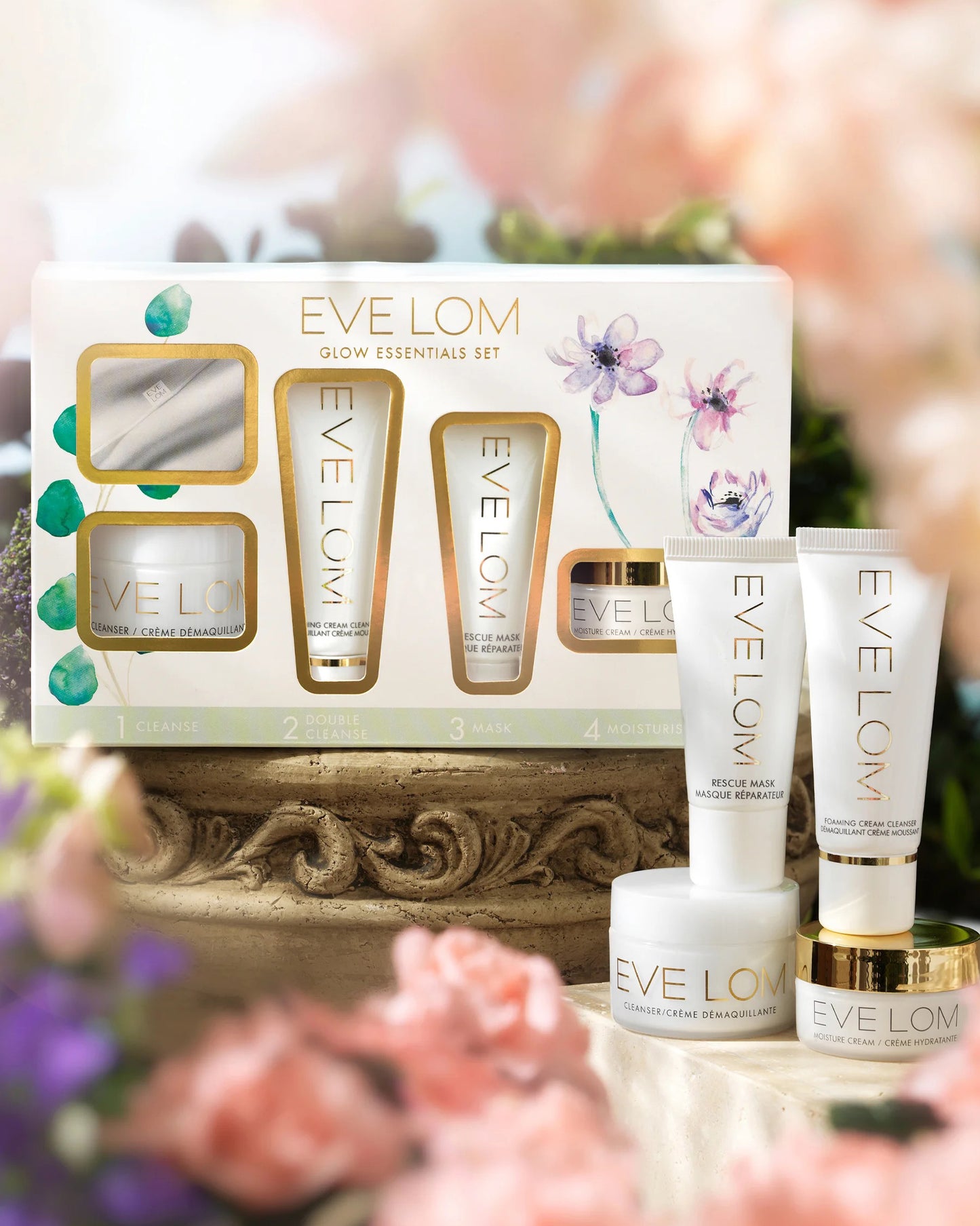 EVE LOM Glow Essentials Discovery 5 piece set - Skincare set 亮采皇牌產品 ☆ 必備旅行套裝