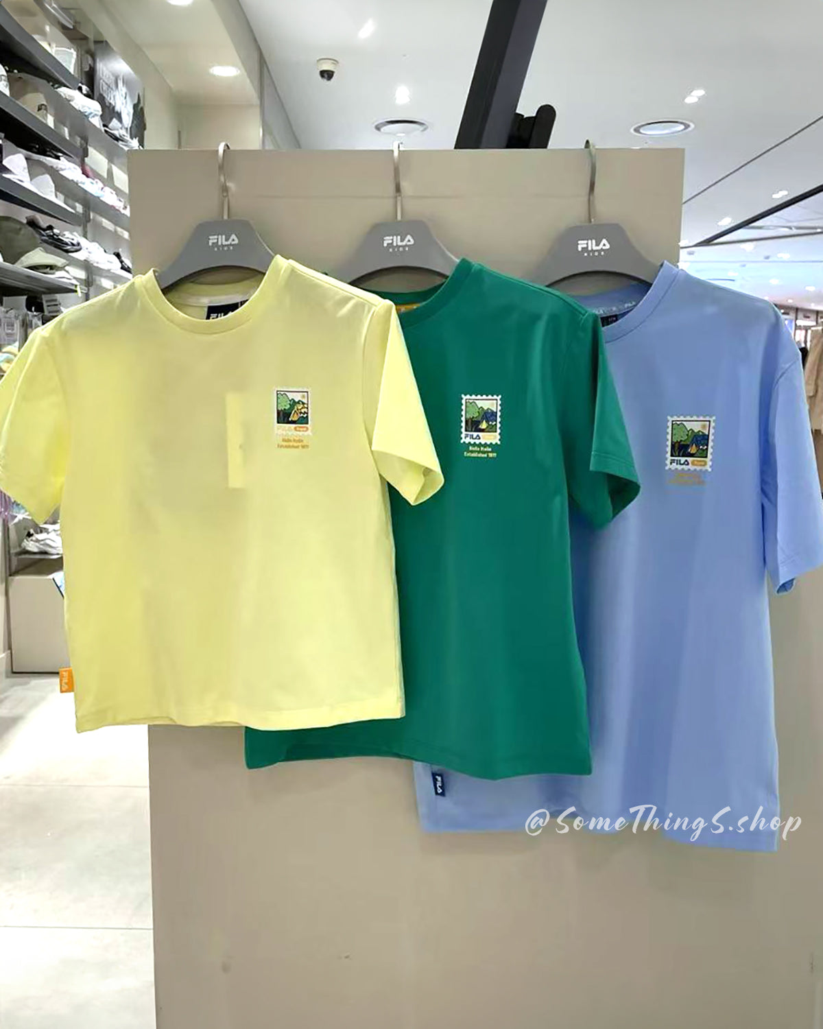 韓國 FILA KIDS Travel club camping tee 男童女童 速乾 短袖 T-shirt｜3colors