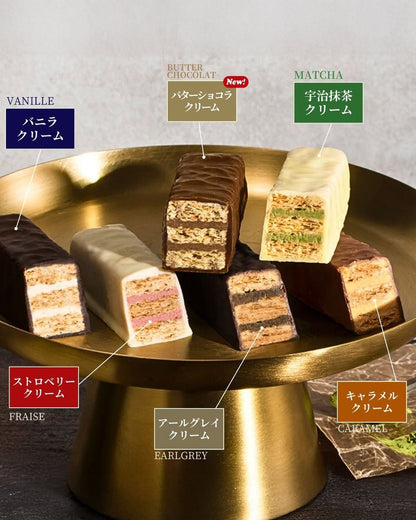 2026 日本 FOUCHER Paris Millefeuilles 千層朱古力酥｜Earl Grey、朱古力 、雲呢拿、焦糖、士多啤梨、宇治抹茶【秋冬限定】