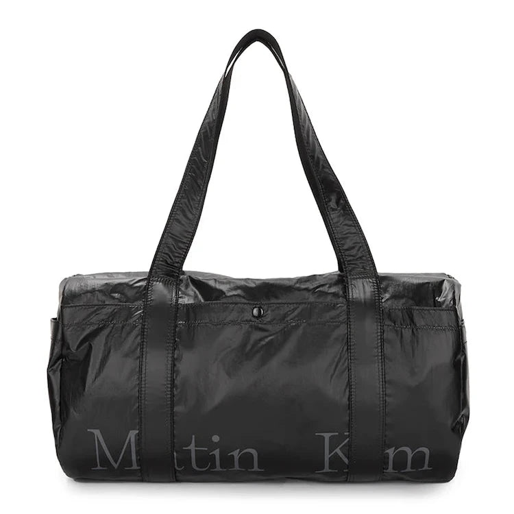 韓國 🇰🇷 Matin Kim Glossy logo Sporty Duffel bag｜Silver • Black｜手提旅行袋 • 運動袋 • 單肩包｜雙肩帶可上膊