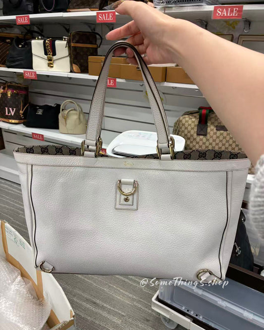 【日本🇯🇵 中古二手】Gucci Abbey D-Ring Leather Tote｜正版正貨