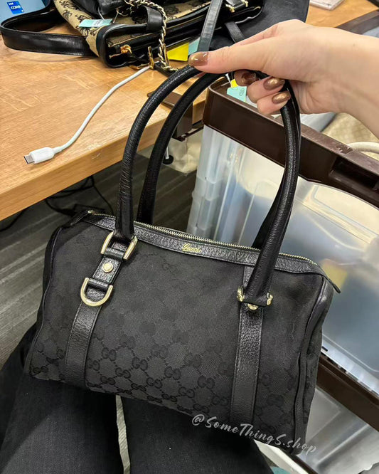 【日本🇯🇵 中古二手】Gucci GG Canvas Abbey Boston Bag｜正版正貨