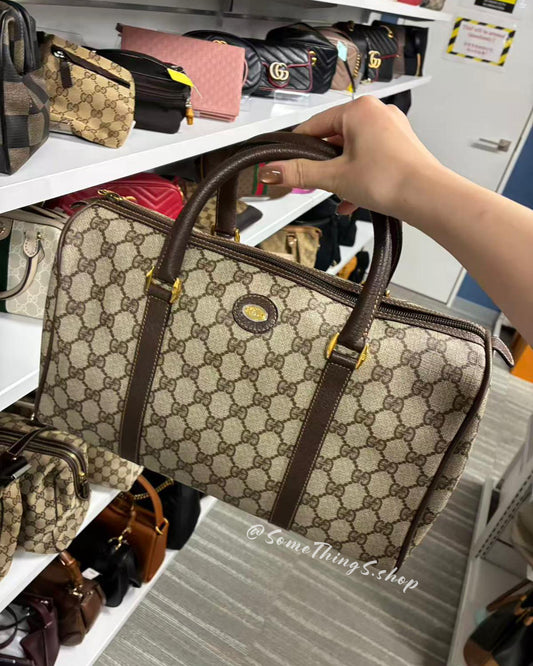【日本🇯🇵 中古二手】Gucci GG Supreme Vintage Boston bag｜正版正貨