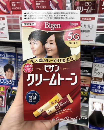 日本🇯🇵 Hoyu Bigen Cream Tone 美源 白髮用  ⦁ 深層滲透髮色持久染髮膏