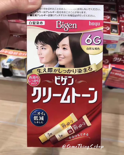 日本🇯🇵 Hoyu Bigen Cream Tone 美源 白髮用  ⦁ 深層滲透髮色持久染髮膏