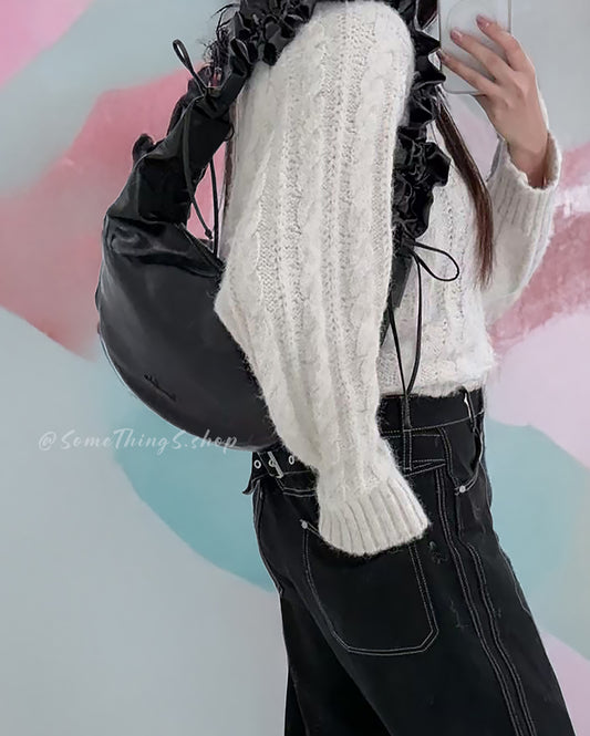 韓國 🇰🇷 Lime Like Vintage Purring 2 ways Bag 餃子包 ⦁ 單肩／斜揹包｜韓國製造