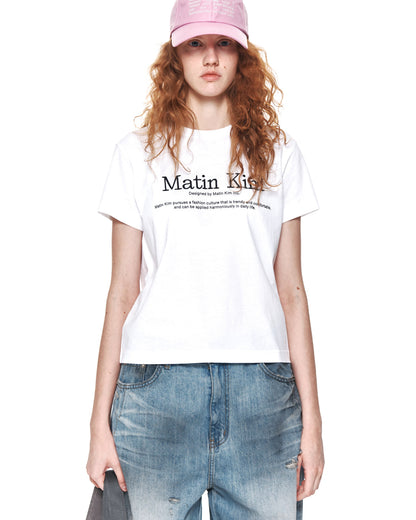 韓國🇰🇷 Matin Kim Heritage Logo CROP Top