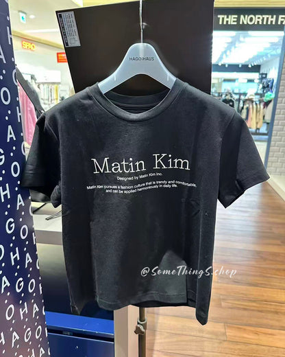 韓國🇰🇷 Matin Kim Heritage Logo CROP Top