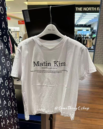 韓國🇰🇷 Matin Kim Heritage Logo CROP Top