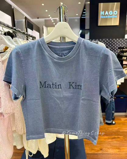 韓國🇰🇷 Matin Kim Logo 短版 Crop Top