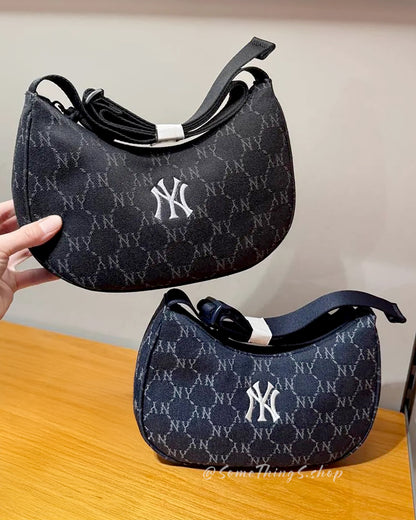韓國🇰🇷 MLB Diamond Monogram Denim JQD Crossbody Bag New York Yankees 單肩包 紐約洋基隊