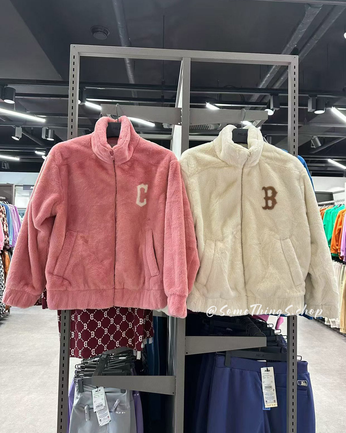 韓國 🇰🇷 MLB Eco Fur 人造 Fur 棒球外套