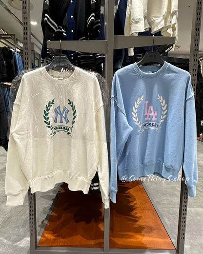 韓國🇰🇷 MLB 女裝衛衣洛杉磯道奇隊Women Classic Sports Big Logo Overfit Sweatshirts Los Angeles Dodgers