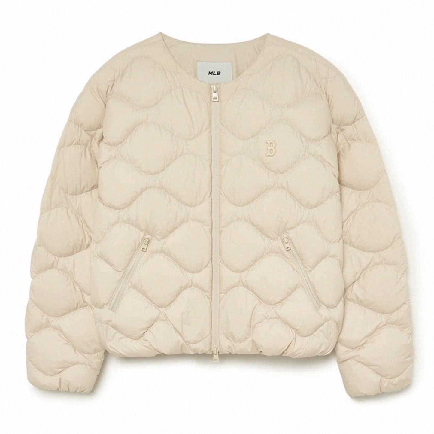 韓國🇰🇷 MLB Basic Wave U-Neck Lightweight Padding Down Jacket