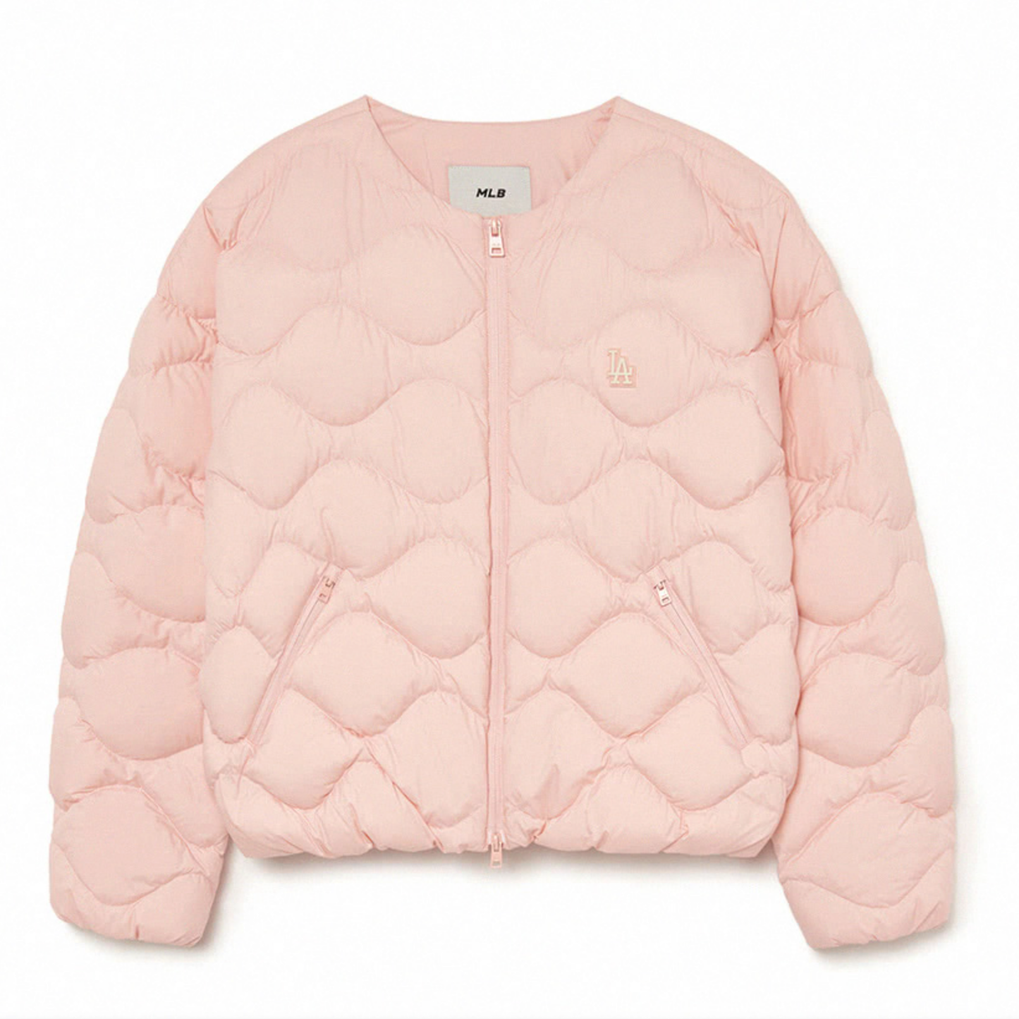 韓國🇰🇷 MLB Basic Wave U-Neck Lightweight Padding Down Jacket