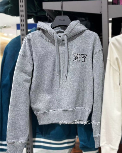 韓國 🇰🇷 MLB Women's Coopers SMALL Logo Crop Hoodie New York Yankees 短版連帽衛衣