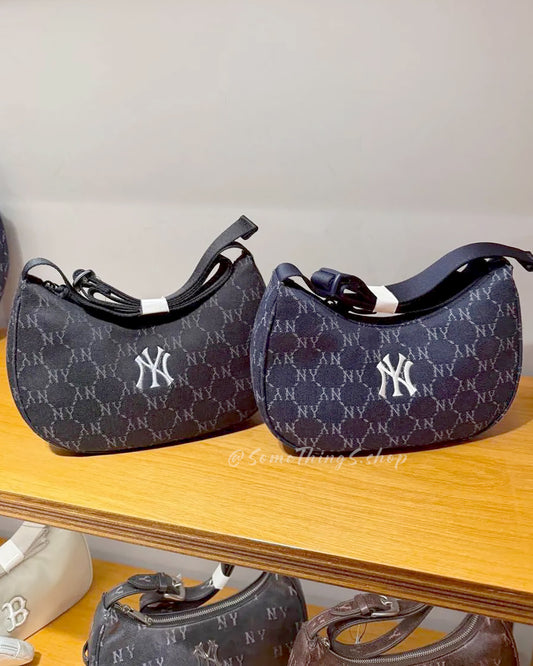 韓國🇰🇷 MLB Diamond Monogram Denim JQD Crossbody Bag New York Yankees 單肩包 紐約洋基隊