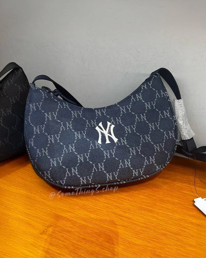 韓國🇰🇷 MLB Diamond Monogram Denim JQD Crossbody Bag New York Yankees 單肩包 紐約洋基隊